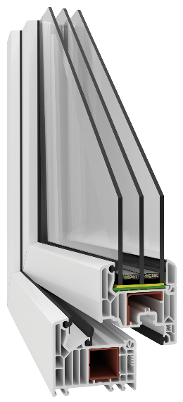 V82 Powertherm + - przekrój profilu