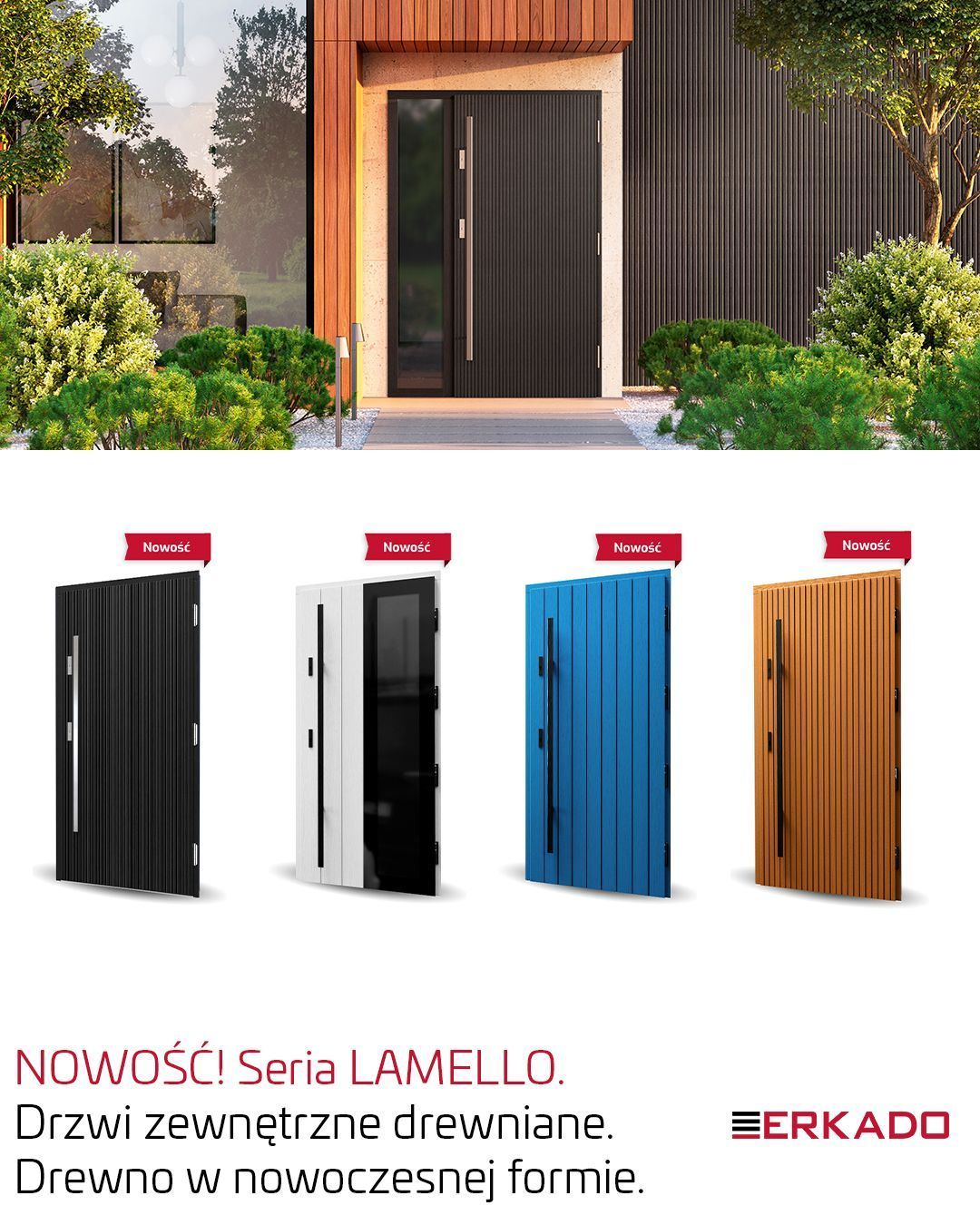 Drzwi Lamello w aranżacji nowoczesnej