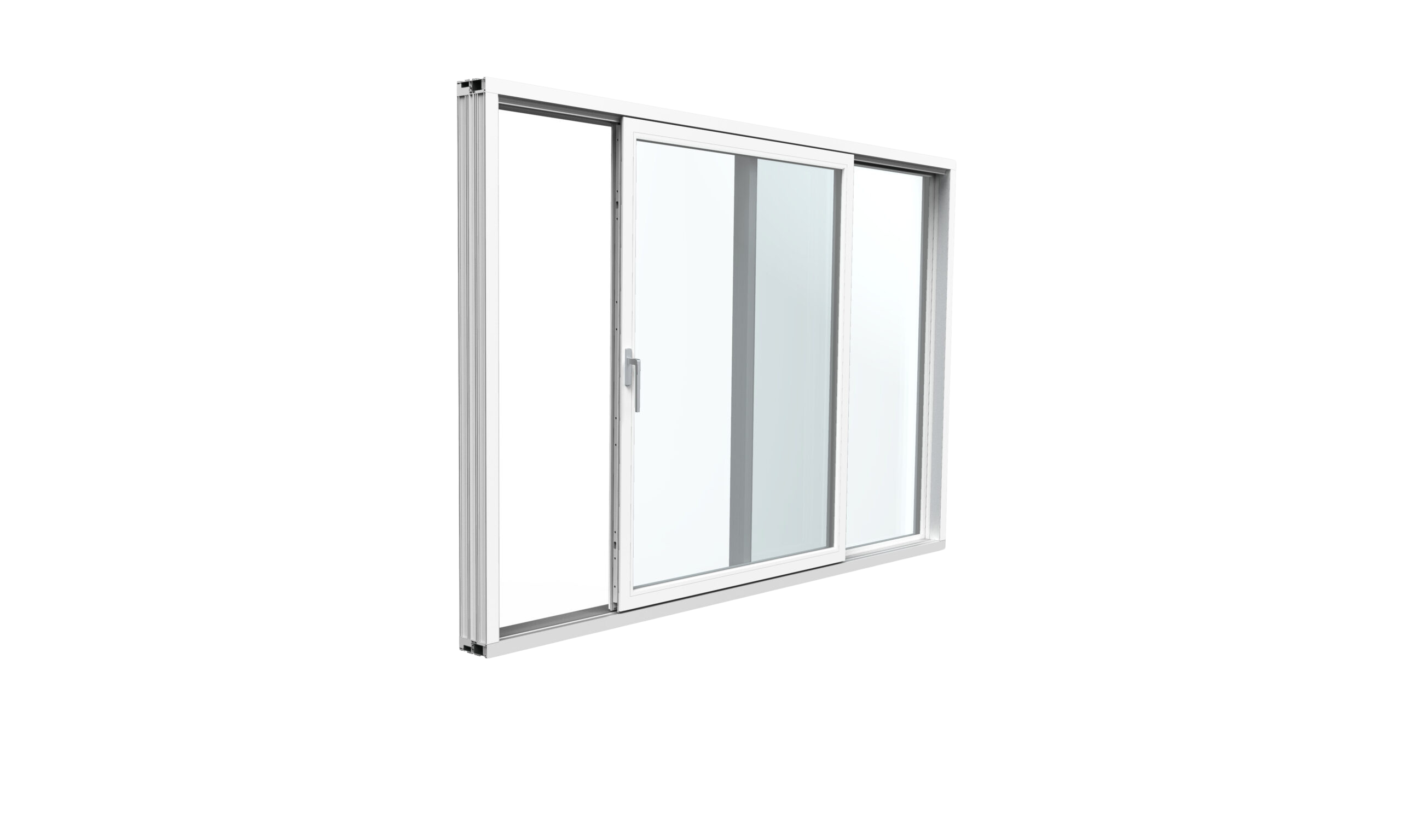 Drzwi tarasowe VEKAMOTION 82 MAX - widok od wewnątrz na minimalistyczny profil 28 mm