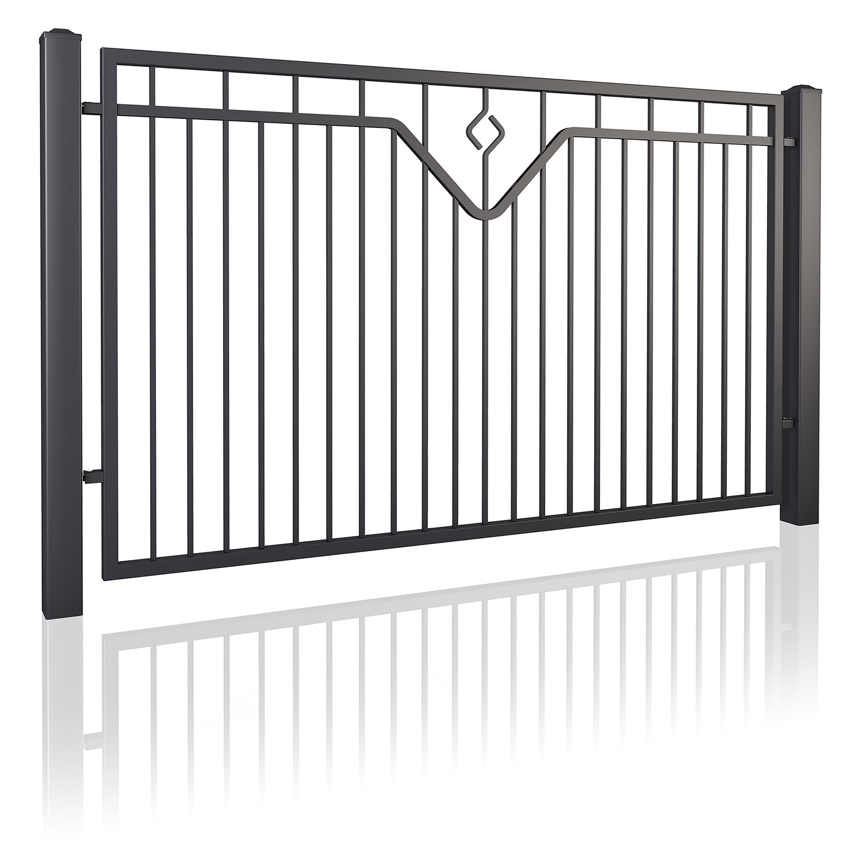 Ogrodzenie posesyjne stalowe Wiśniowski Lux