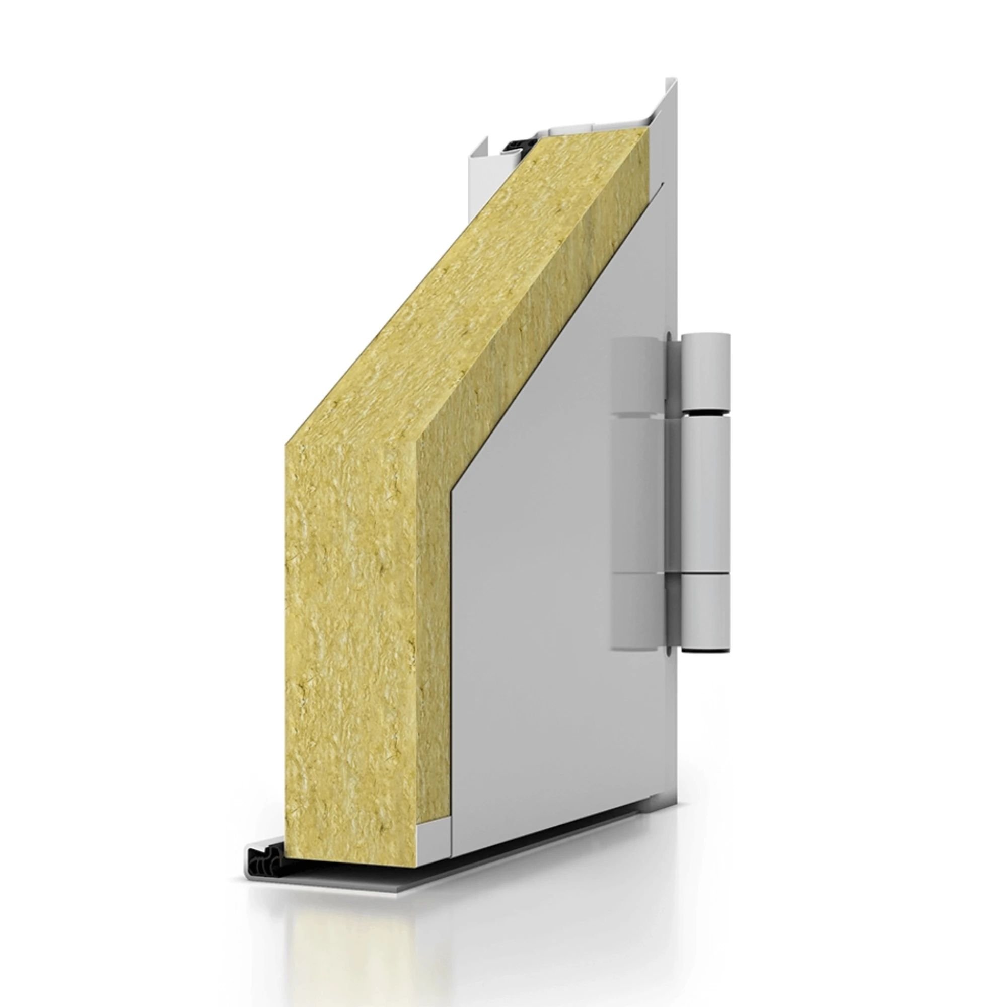 Przekrój skrzydła drzwi przeciwpożarowych Wiśniowski EI30