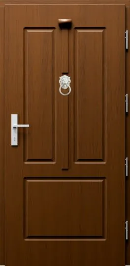 Eleganckie drzwi zewnętrzne drewniane Erkado Retro model P217