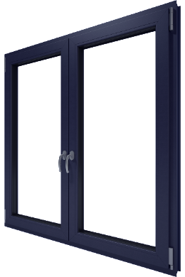 Przekrój okna PVC PK76 Innovo+ - 6-komorowy profil z pakietem trzyszybowym