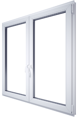 Klasyczne okno PVC PN70 Balance - przekrój profilu 70 mm i smukła rama