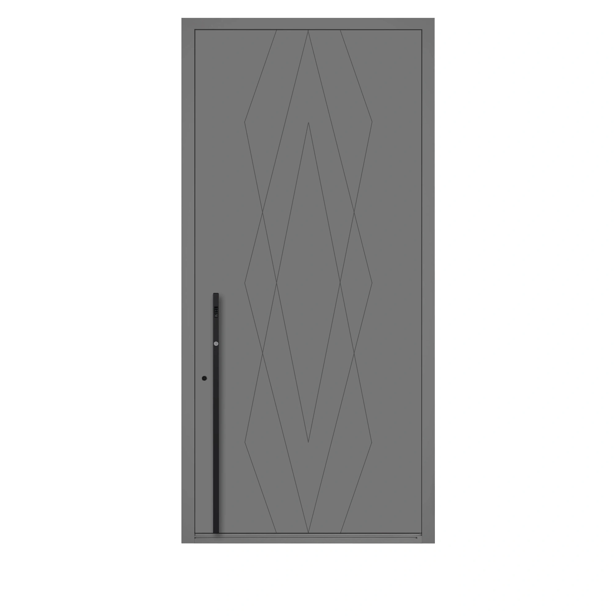 Nowoczesne aluminiowe drzwi pivotowe Wiśniowski PIRUE