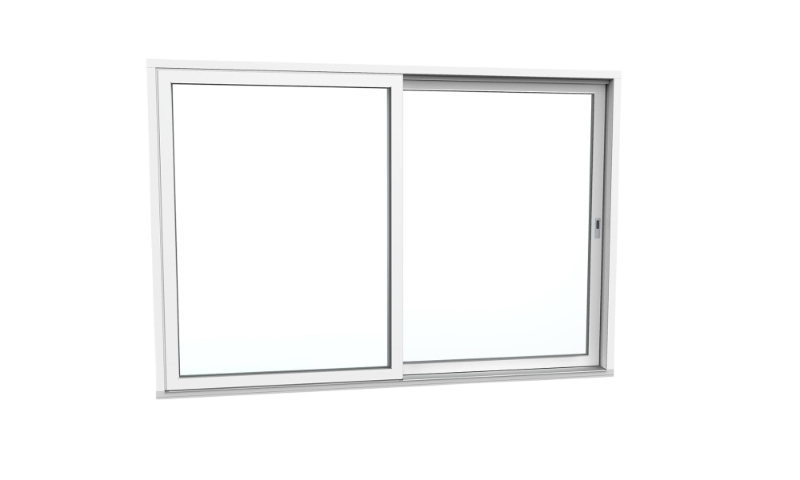 Drzwi tarasowe HST VEKAMOTION 82 - przekrój profilu klasy A z pakietem trzyszybowym